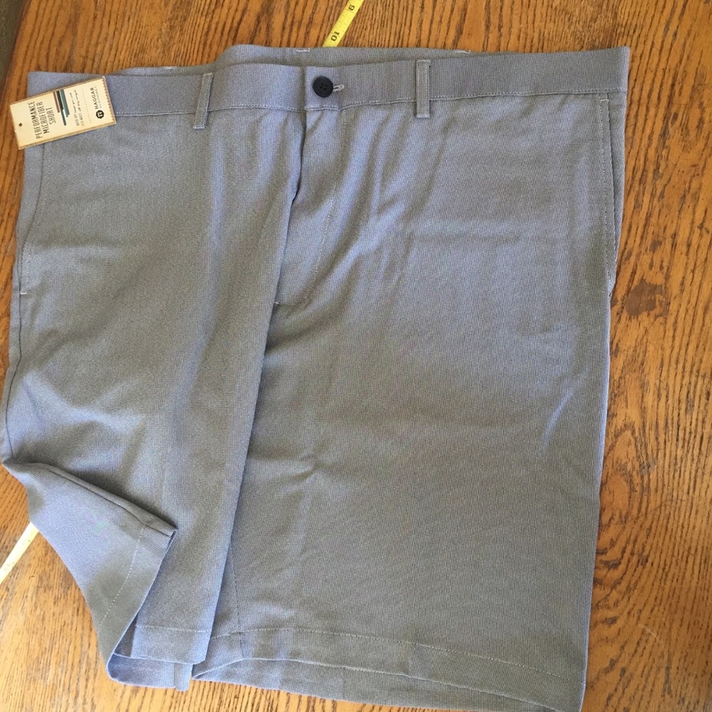 Haggar Mens performance shorts hound print sz 44w